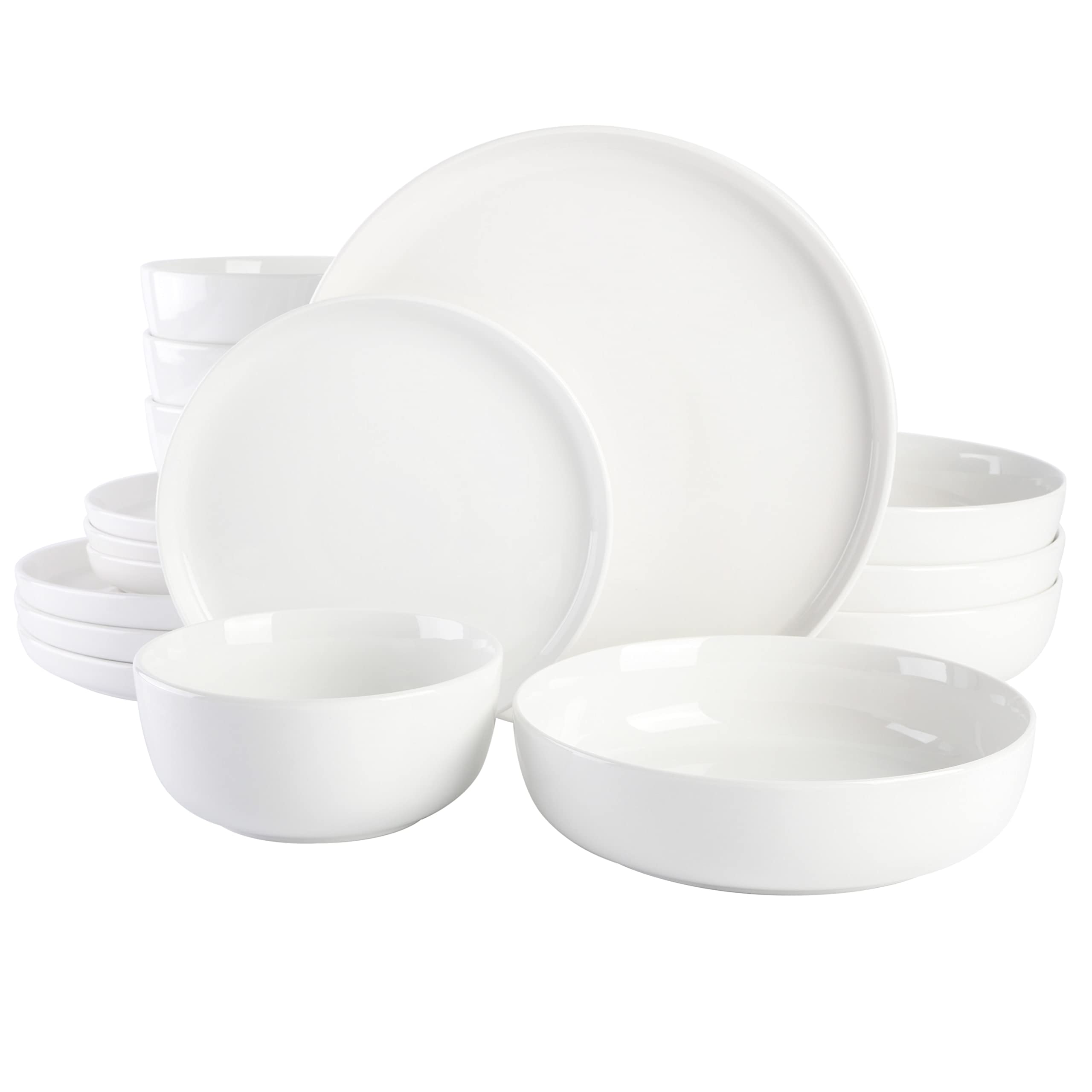 Juego De Vajilla Gibson Home Oslo De Porcelana, 16 Piezas, Blanco