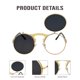 thumbnail image 4 of Gafas de Sol Retro J&L con Mecanismo Flip‑Up Dorado/Negro, 4 of 6