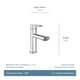 thumbnail image 3 of Grifo Para Lavabo De Baño Meena Matte Black 84794bl, 3 of 9