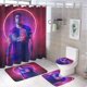 thumbnail image 1 of Juego de Cortina de Ducha y Alfombras Desmarcar Kylian Mbappé 4 Piezas, 1 of 6