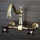 thumbnail image 2 of Grifo de cocina Kingston Brass Duchess de montaje en pared, latón pulido, 2 of 4