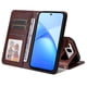 thumbnail image 4 of Funda Billetera para Infinix Smart 10 Plus con Porta Tarjetas y Soporte Ajustable Marrón, 4 of 6