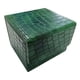 thumbnail image 3 of Caja Para Baraja De Cartas Coleccionables, Almacenamiento De Piel Sintética Para álbum De Cartas De Fútbol TCG, Color Verde, 3 of 5