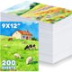 thumbnail image 1 of OSIMIG 200 hojas de papel para acuarela, 9 x 12 pulgadas, 110 lb/230 g/m², 1 of 3