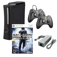 Consola Microsoft Xbox 360 Elite Reacondicionada Con Dos Controles Retrofam Y Call Of Duty: World At War