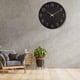 thumbnail image 5 of Reloj de pared moderno de 10 pulgadas, silencioso, funciona con pilas, de cuarzo, redondo, decorativo, para oficina, aula, escuela, negro, F175539, 5 of 5