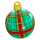 thumbnail image 4 of Bola Inflable De Navidad 60 Cm Globo Inflable Colgando Para Jardín Al Aire Libre Grid Verde, 4 of 5