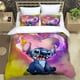 thumbnail image 1 of v2374 Bed Sheets New Design Stitch Cartoon Bedding Set Quilt Cover Pillowcase Children Adult King Size Double Bed Size Girl Gift Room Decoration 3-Piece Bedding Set (1 Duvet Cover + 2 Pillow Shams) Be, 1 of 5