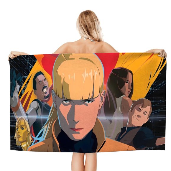 Mars Express Toalla de playa de secado rápido con diseño temático, regalo para mujeres y niñas, ideal para cumpleaños, fans, amantes de la música, uso en la playa o al aire libre, 78 × 160 cm