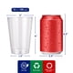 thumbnail image 3 of Vasos de plástico Jolly Chef, 350 ml, transparentes, 100 unidades, para fiestas, 3 of 7