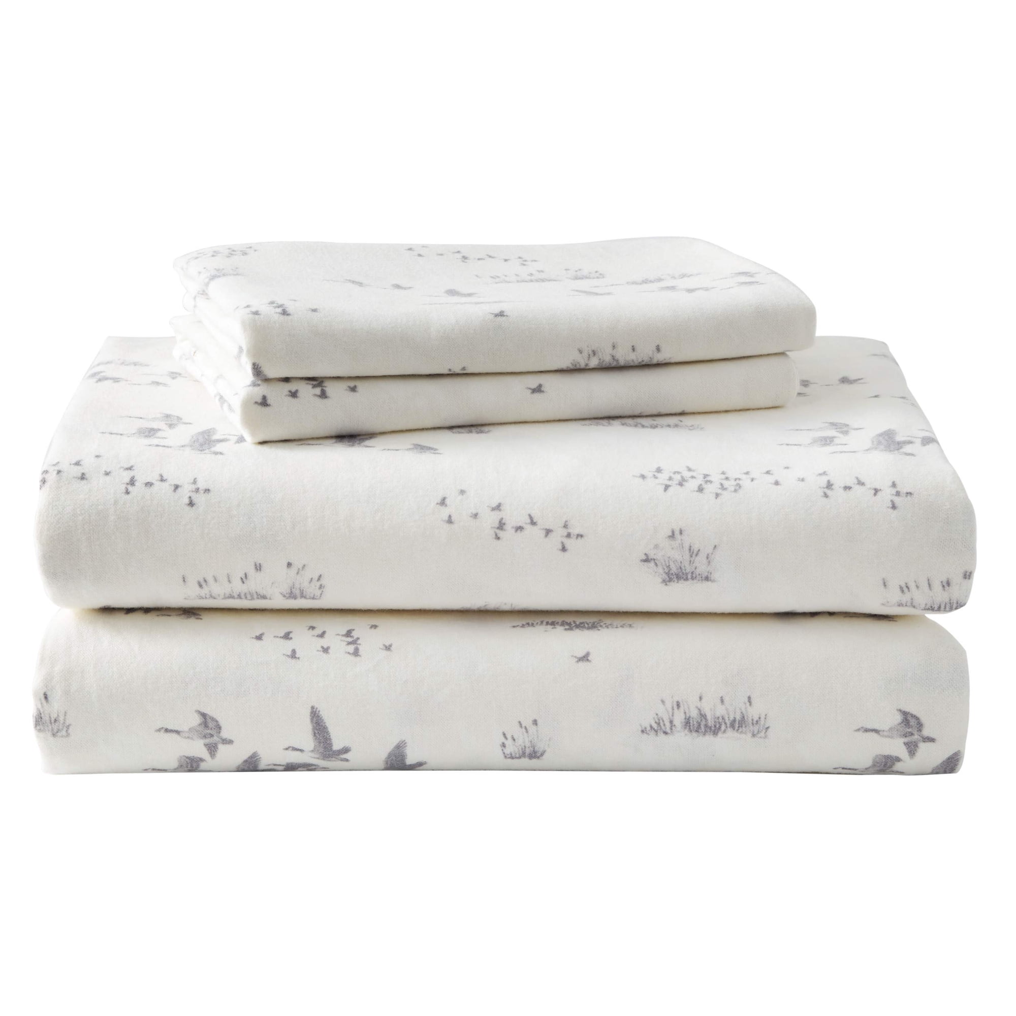 Sábanas De Franela Eddie Bauer De Tamaño Completo Con Fundas De Almohada Y Sábana Ajustable