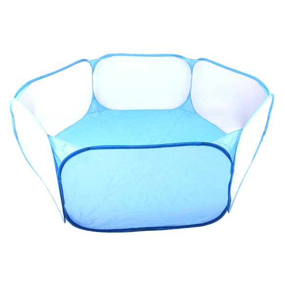Animal Playpen Ejercicio Interior Gatito Erizos Anti Escape Blue