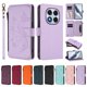 thumbnail image 3 of Funda Cartera Mariposa para [Xiaomi Redmi Note 14 Pro 5G] con Soporte y Cremallera Morado claro, 3 of 6