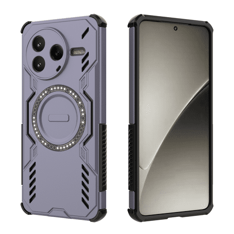 Funda Foxdock Para Xiaomi Poco F7 Pro , Magnética, Resistente A Golpes, Con Soporte, Unisex, Carga Inalámbrica