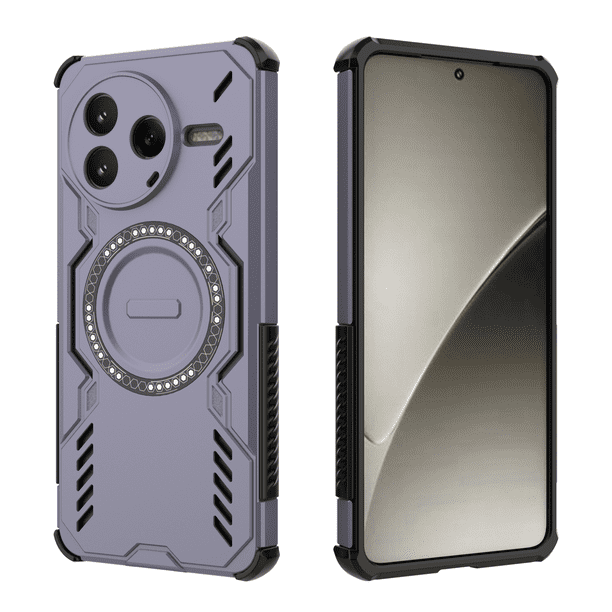 Funda FOXDOCK para Xiaomi Poco F7 Pro , magnética, resistente a golpes, con soporte, unisex, carga inalámbrica