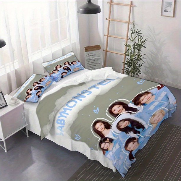 3pcs BABYMONSTER Duvet Cover Set - Quilt Cover Set Suitable for All Seasons