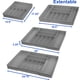 thumbnail image 4 of Organizador de cubiertos para cajones de cocina, artículos para el hogar sencillos, gris, 4 of 7