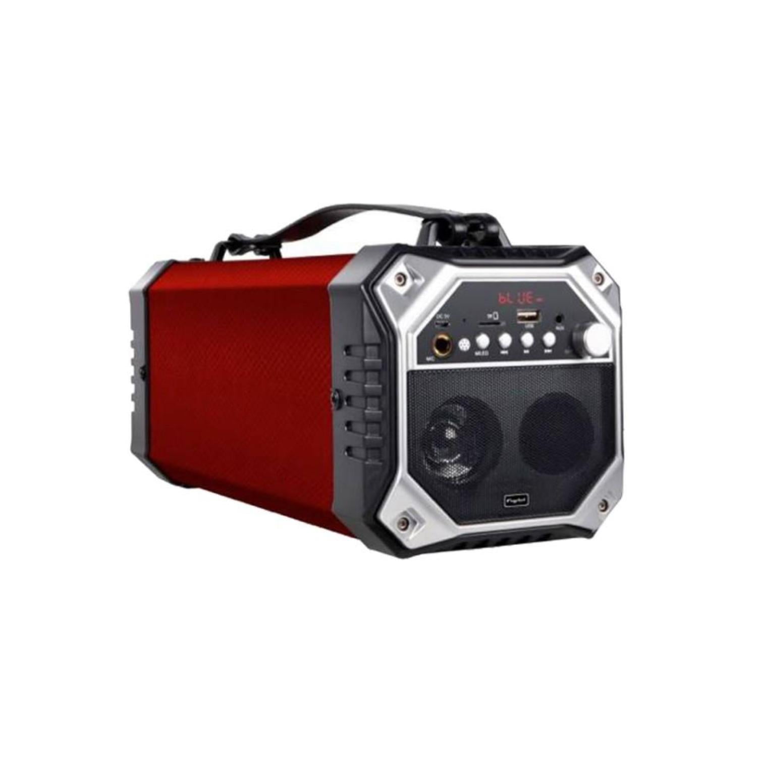 Bazooka Bluetooth 15w 4" Fujitel Conexión /usb/fm/mic Cable Rojo