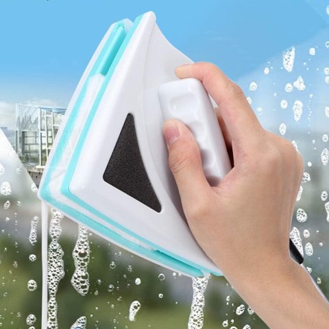 Movi - Limpia Vidrios Magnético Triangular Limpieza Eficiente Y Segura