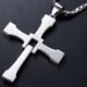 thumbnail image 3 of Collar con colgante de cruz de Dominic Toretto, velocidad y pasión. Collar con colgante de cruz de Vin Diesel, joyería de Dom Toretto (plata)., 3 of 7