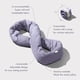 thumbnail image 3 of Almohada Huzi Infinity Home Travel, suave, para cuello, bufanda, color morado, 3 of 6