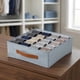 thumbnail image 2 of Caja de Almacenamiento Compartimentada, Contenedor de Tela para Armario, Cesta de Almacenamiento Plegable para Organizar Ropa Azul Claro-20 cuadrícula, 2 of 6
