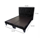 thumbnail image 2 of Cama Dos Plazas Con Respaldo y bases divididas de 150 X 190cm Tapizada en Felpa Negro, 2 of 4