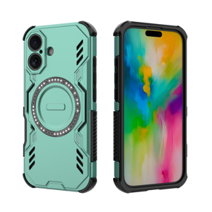 Funda Foxdock Para Iphone 16 , Magnética, Resistente A Golpes, Con Soporte, Unisex, Carga Inalámbrica