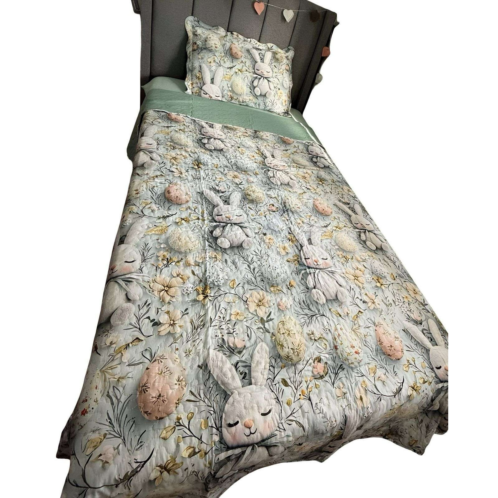 Genérico - Cubrecama Quilt De Verano Niña Niño Infantil Conejo