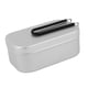 thumbnail image 2 of Contenedores De Almuerzo Caja Bento De Aluminio Para Comida Fruta Viaje Lonchera Reutilizable Argent Single Handle, 2 of 3