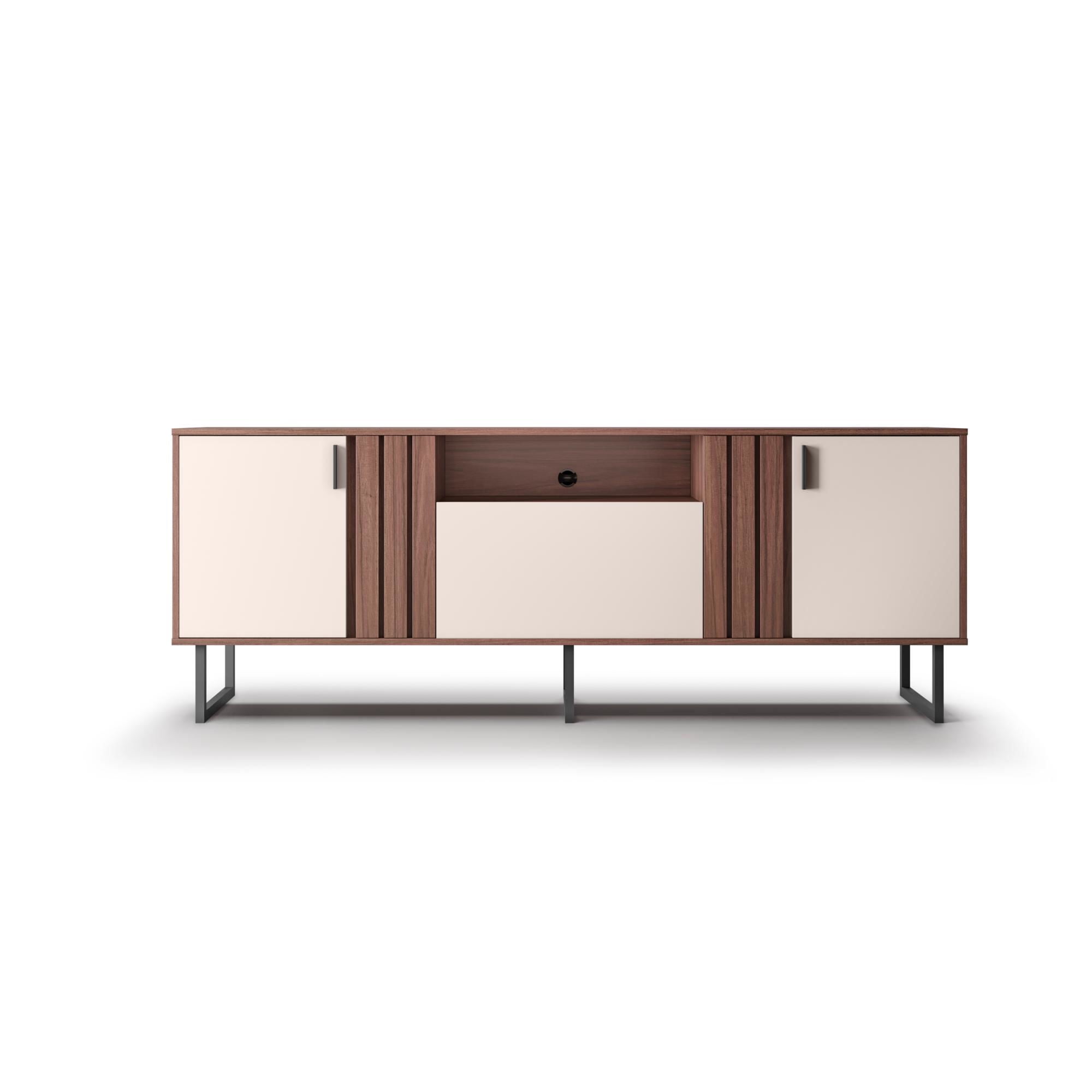 Di Poretti Design - Rack Jurua 70"" 3 Puertas Café Oscuro