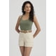 thumbnail image 4 of Polera Mujer Lisa Doble Capa Verde Musgo, 4 of 8