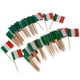 thumbnail image 1 of Bandera de 100 piezas decorativas palillos de dientes fiesta comida decoraciones Italia, 1 of 5