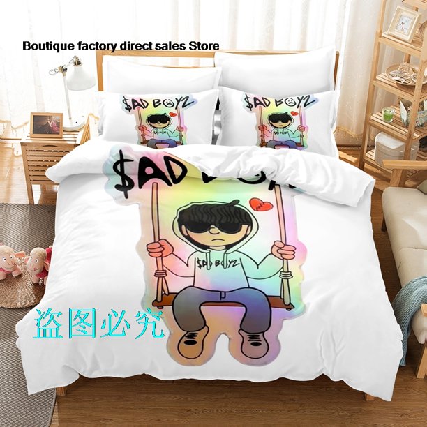 Junior H Sad Boyz Bedding Set Single Twin Full Queen King Size Bed Set Adult Kid Bedroom Duvetcover Sets parure de lit BedBed Sheets