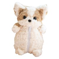 Magideal - Estuche De Lápices De Peluche Portalápices Y Bolsa Para Artículos De Papelería Neceser De Viaje Con Diseño De Animal Vívido Adecuado Para Niñas Y Niñ Marrón Claro