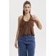 thumbnail image 1 of Polera Mujer Halter Con Lazo Cafe, 1 of 4