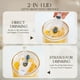 thumbnail image 5 of Vasos de vidrio KEMORELA, 2 piezas, 590 ml, con tapas y pajillas, 5 of 9