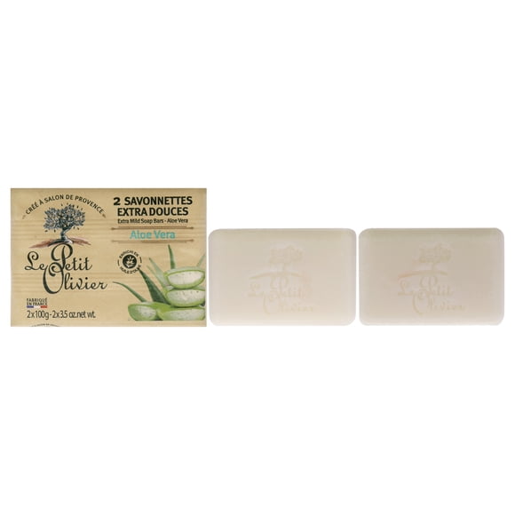 Jabón Le Petit Olivier Aloe Vera 2 x 99 ml Hombre