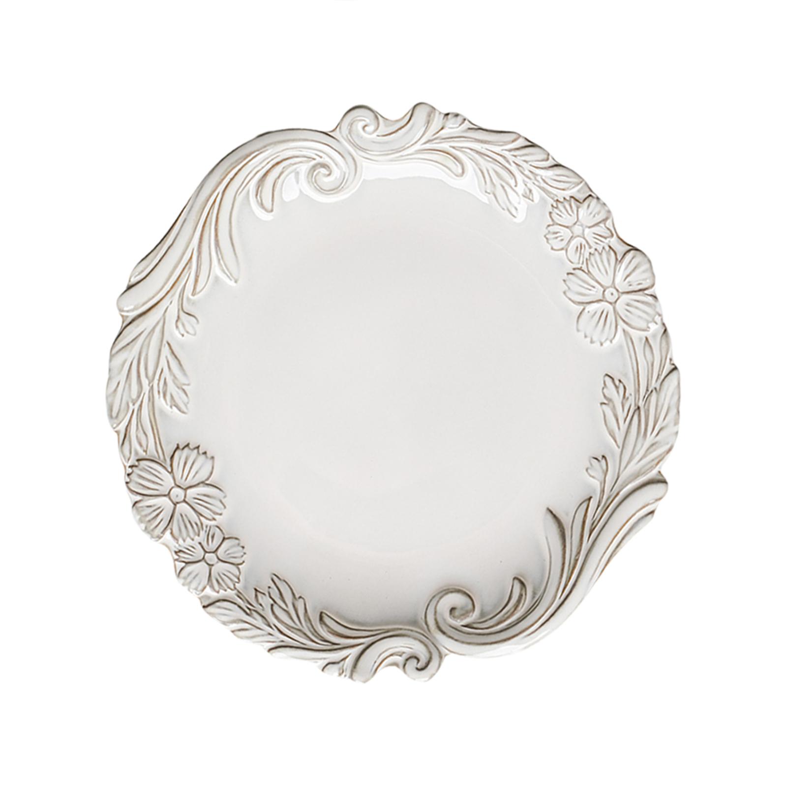 Bothyi - Plato De Postre Vajilla Plato De Cena De Cerámica Para Desayuno Restaurante De Frutas 26,5 Cm X 26,5 Cm X 3 Cm