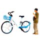 thumbnail image 2 of 1/64 Personas Peque?as Con Bicicleta Micro Paisaje Camino Ni?os Juguetes Decoración Azul, 2 of 5