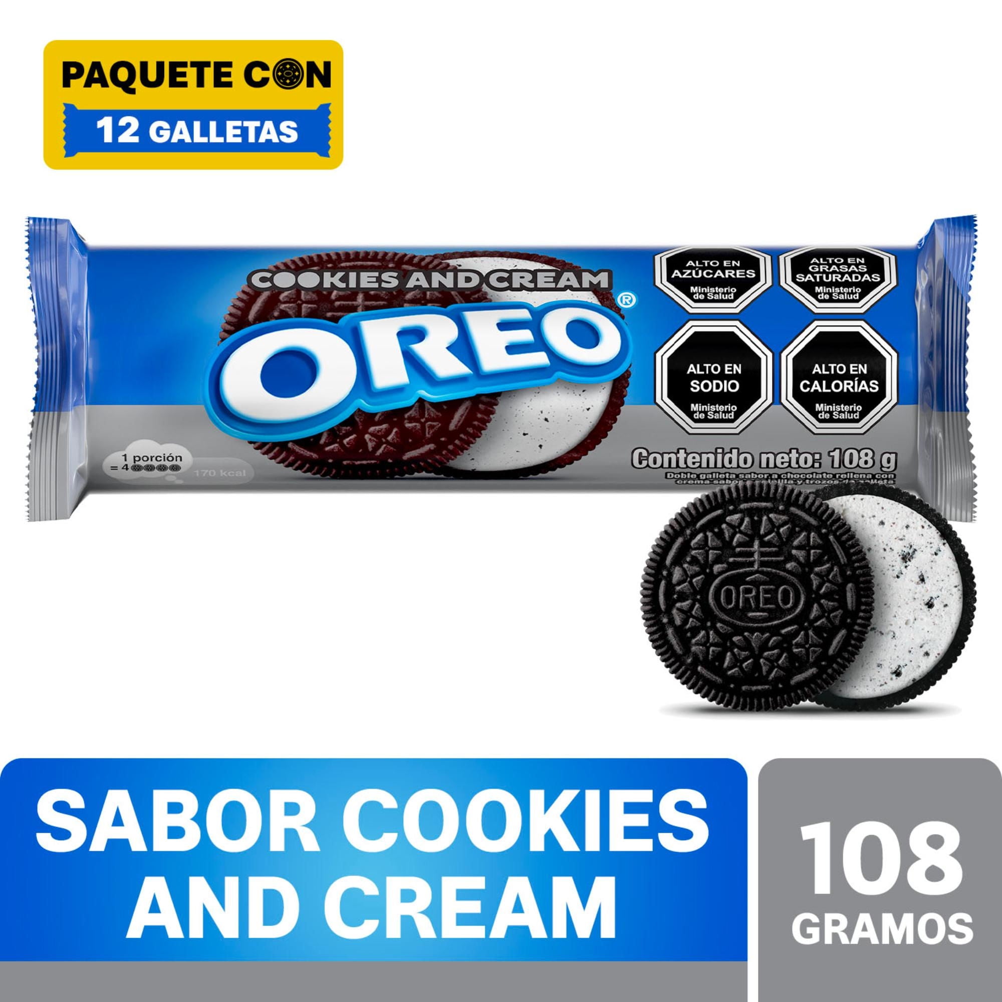 Galleta Chocolate Crema Cookies And Cream 108 g Oreo