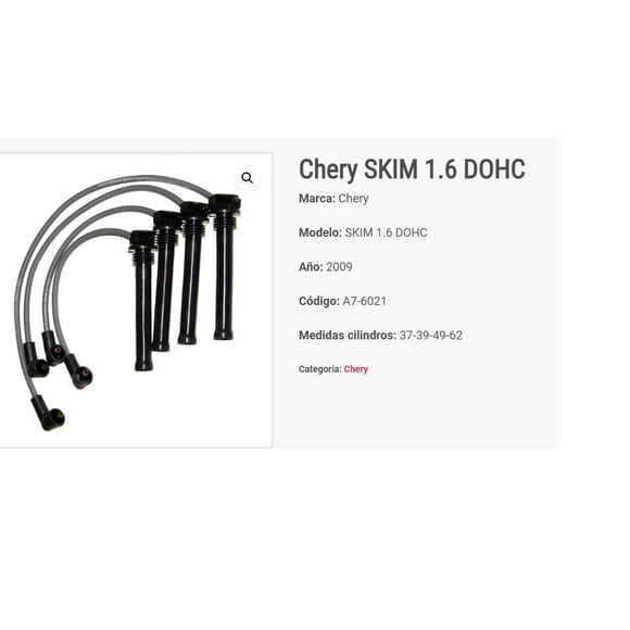 Cables De Bujía Chery Tigo