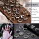 thumbnail image 3 of Set de 35 Anillos Vintage de Plata para Nudillos 17IF, 3 of 7