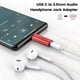thumbnail image 2 of Adaptador USB-C a 3,5 mm MOSWAG para audífonos y aux, 2 of 6