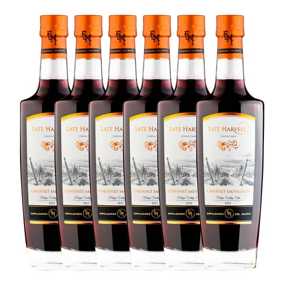 Caja X 6 Vinos Late Harvest Cabernet Sauvignon