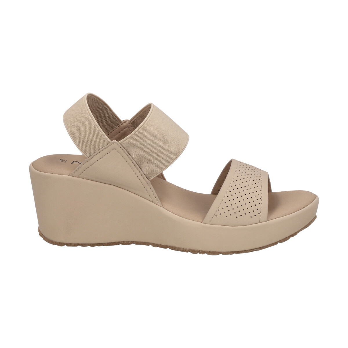 Sandalia Mujer Beige Plataforma Sydney Police