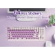 thumbnail image 2 of Adhesivo de teclado Majeree para uñas largas con letras, color morado, 64 unidades, 2 of 6