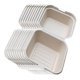 thumbnail image 1 of Contenedores De Comida Para Llevar Compostables Clamshell Para Llevar Contenedores Beige 10pcs, 1 of 5