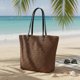 thumbnail image 2 of Bolso Playero de Rafia 23 L con Tirantes Largos, 2 of 7