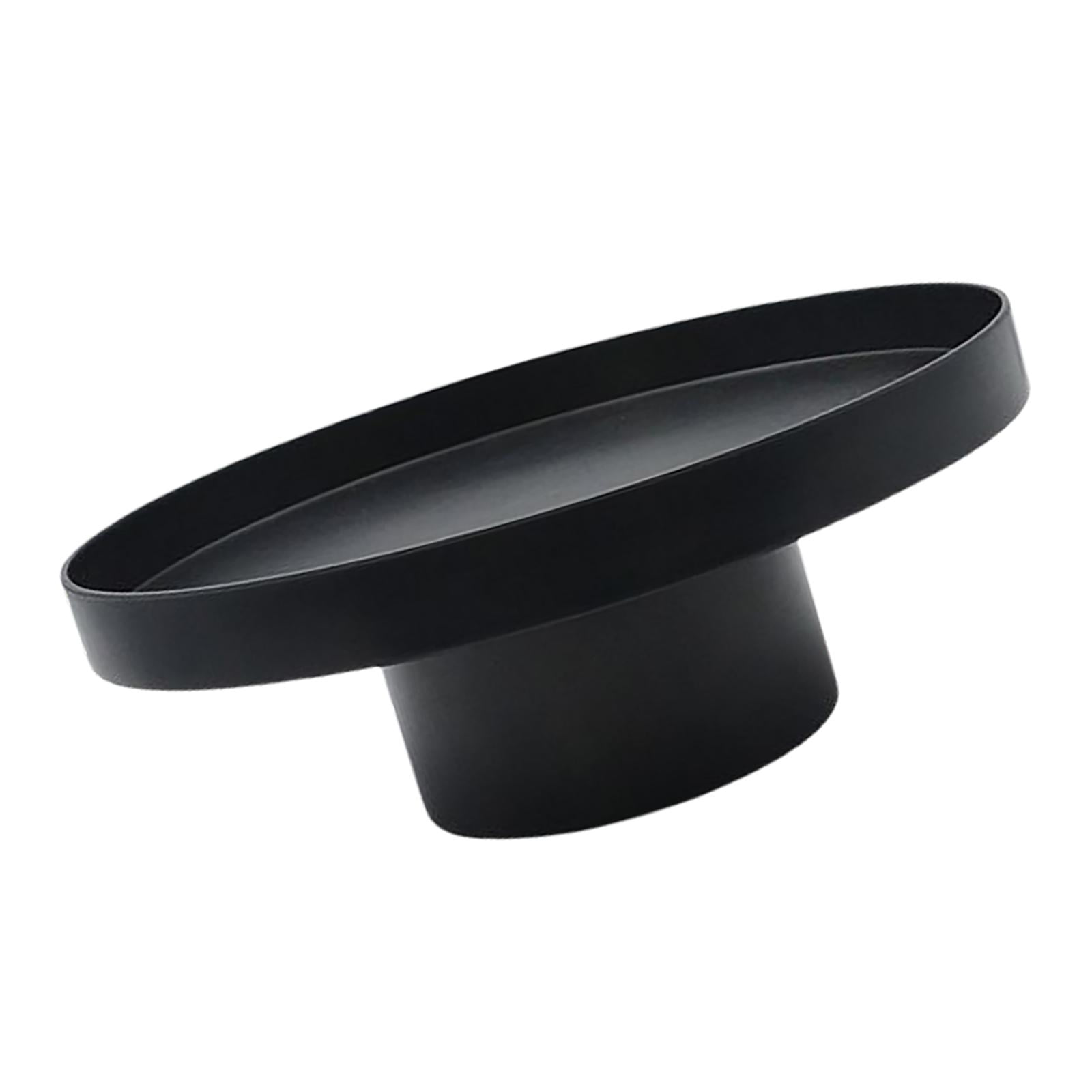 Magideal - Bandeja De Soporte Forma Forma Forma De Plástico Bandeja De Servicio De Piezaza Alto Soporte De Cupcakes Soporte De Tarta Para Sala De Comedor Acción De Negro Grande